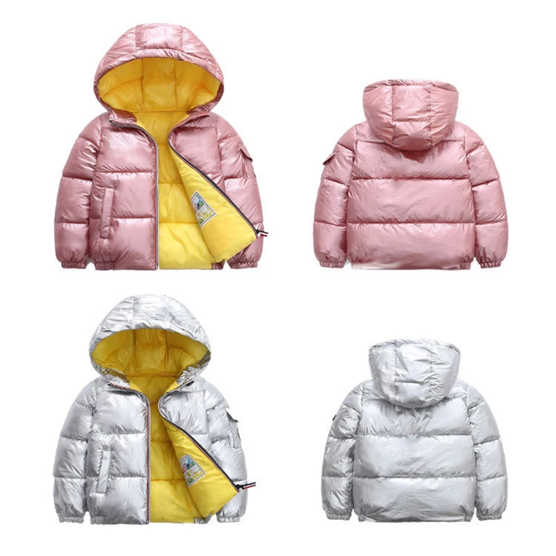 

Autumn Winter Girls Jackets Keep Warm Thicken Fashion Christmas Coat Zipper Hooded Boys Outerwear Birthday Present Kids Clothes