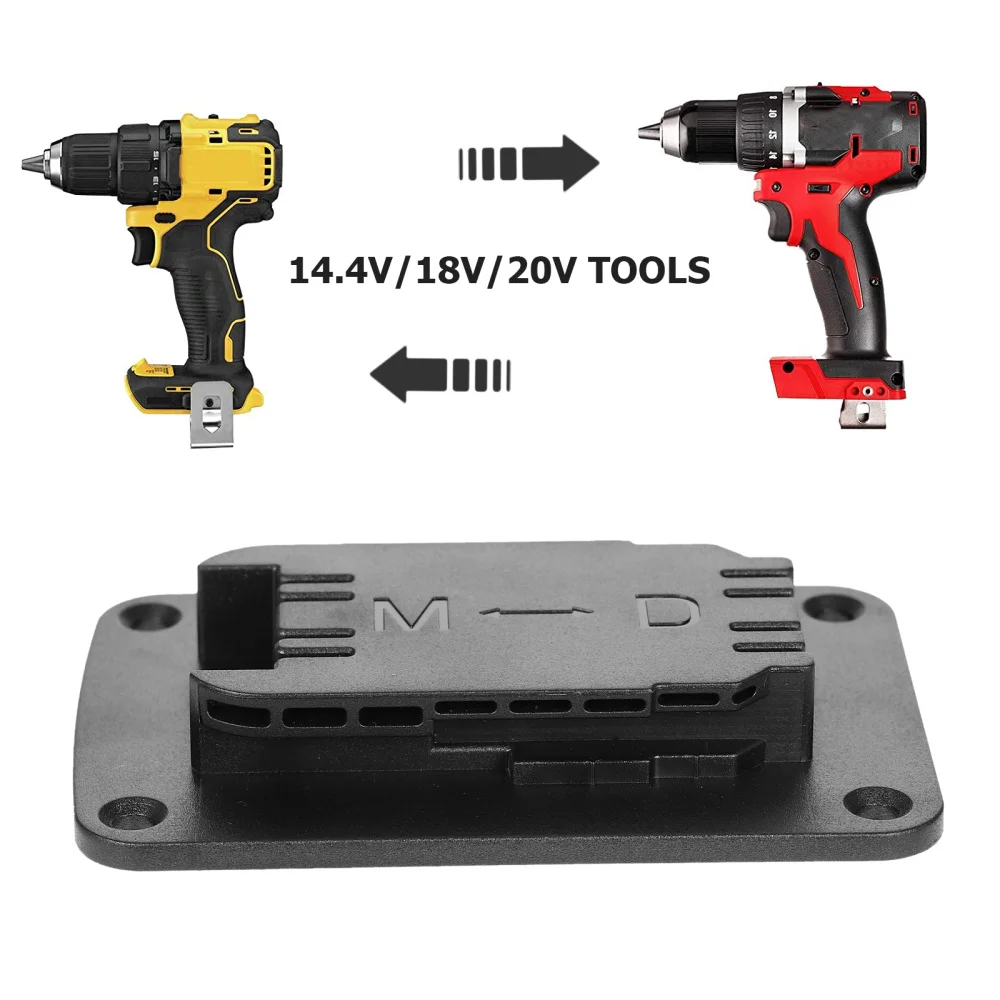 

1pc Tool Mount M18 Tool Holder Hanger Drill Mount Tool Dock Holder (Black)