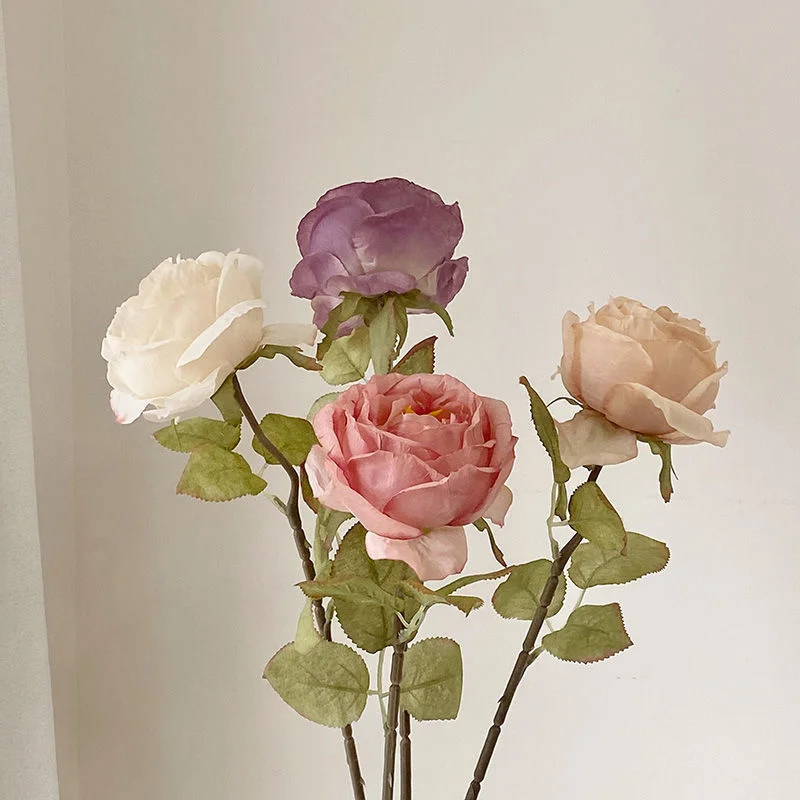 

Artificial Rose Plants Multiple Colour Artificial Flower Decoration Fake Flowers Wedding Holiday Florist Home Decorations Set