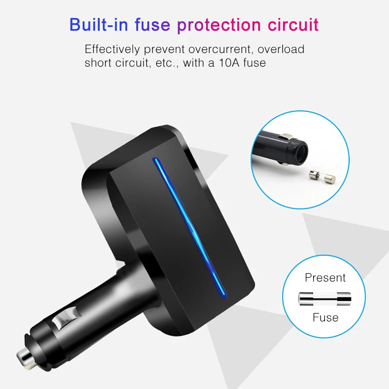 Новое поступление 12-24 в универсальный автомобильный прикуриватель двойной USB зарядное устройство адаптер питания 2.1A/1.0A 80 Вт разветвитель зарядное устройство