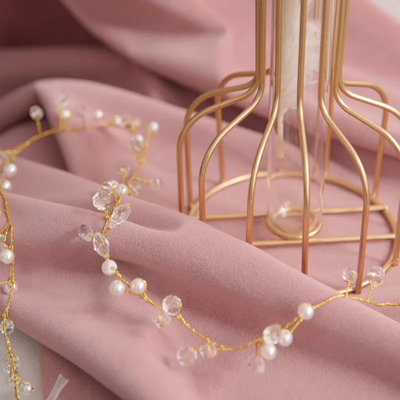 Роскошные бархатные занавески в скандинавском стиле розовые однотонные