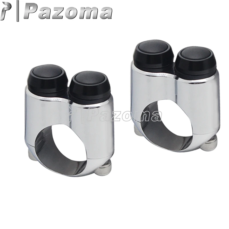 Универсальный 1 &quot7/8&quot Ручка 2 кнопки переключатель мотоцикла 22/25 мм Кафе Рейсер