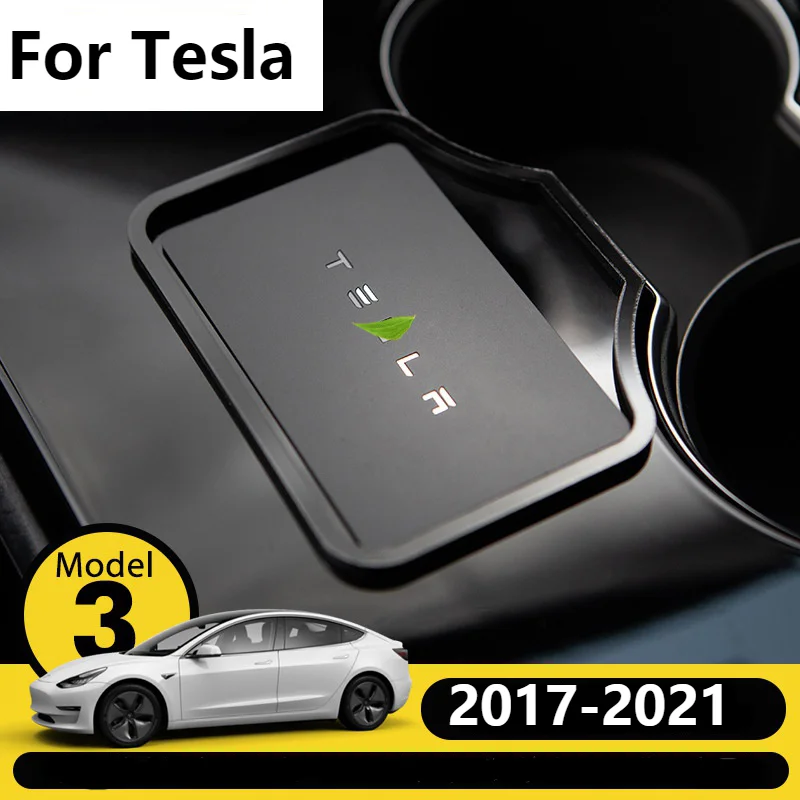 

Tesla Model 3 Car Key Position Engine Start Card For Tesla Model 3 2021 Holder Decoration Car Accessories Interior Decoration