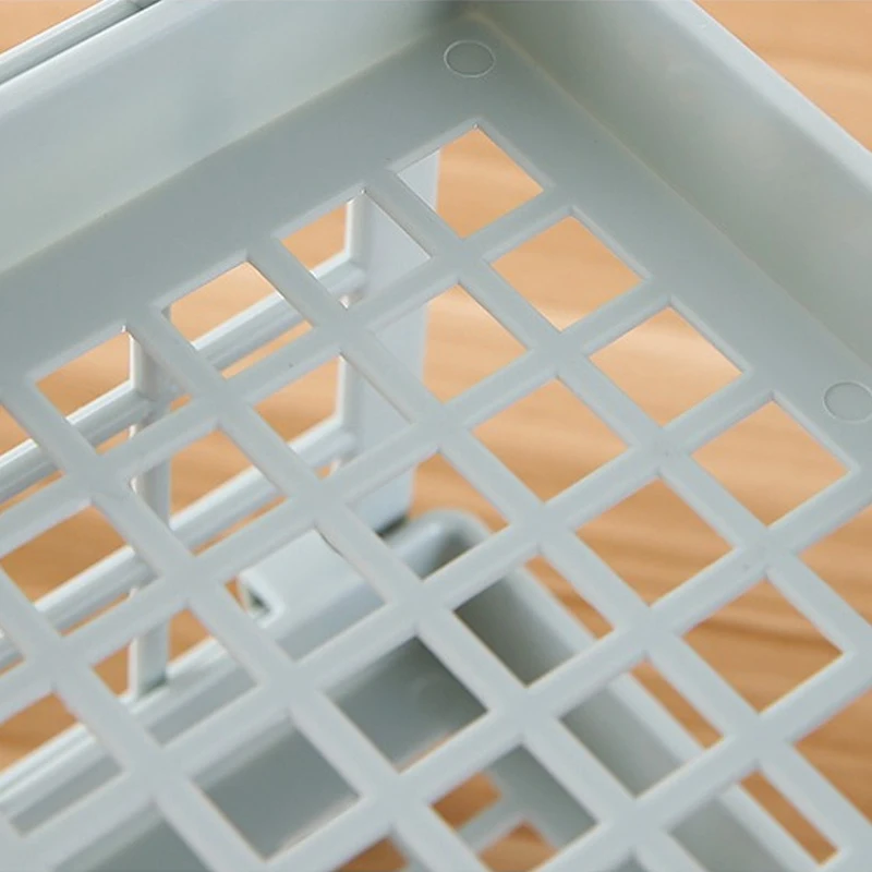 Полка пластиковая Двухуровневая полка органайзер для косметики аксессуаров