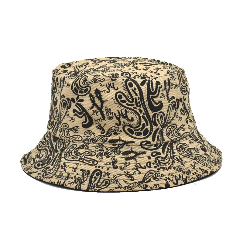 Fisherman Hat Creative Letter Y Floral Hip Hop Women Bob Panama Caps Hunting Cap Bucket Hats Outdoor Basin Cap