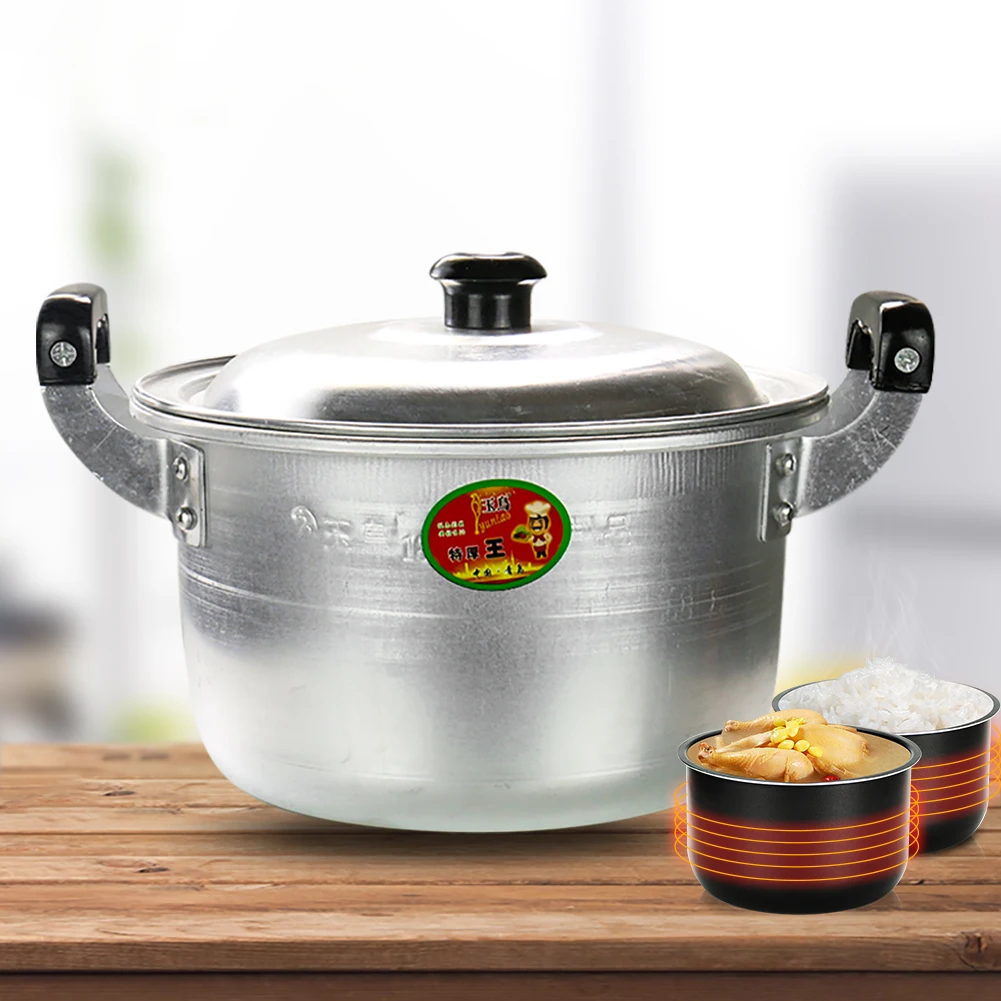 

Aluminum Alloy Noodle Ramen Soup Pot with Lid Noodles Milk Egg Soup Kitchen Tool Cooking Pot Outdoor Picnic Camping Cookware