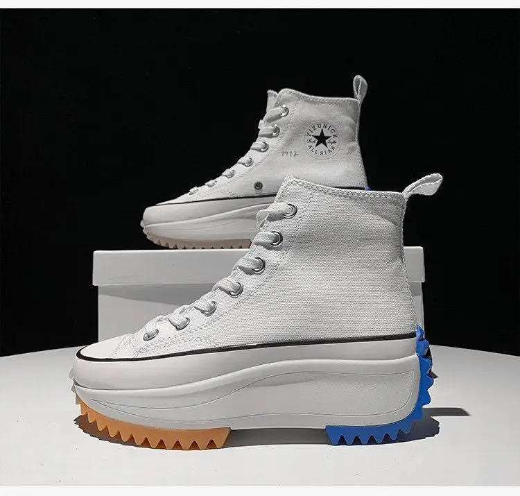 

Natascha Women's Vulcanize Shoes Lace Up Thick Bottom Round Toe Ladies Shoes Casual Comfortable Woemn's Shoes