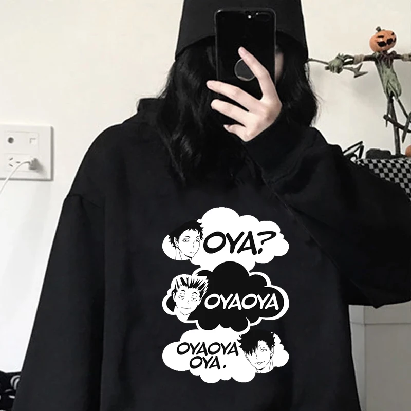 

Горячие мультфильмы Haikyuu толстовки мужские Смешные Женские Harajuku Karasuno Fly высокие графические свитшоты унисекс Топы мужские