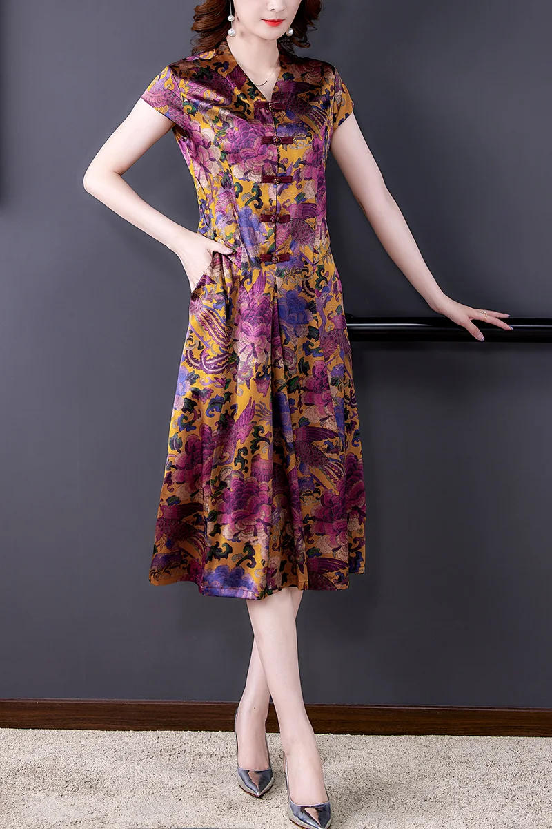 

COIGARSAM 4XL Plus Size Fashion Women dress New Dresses 5309