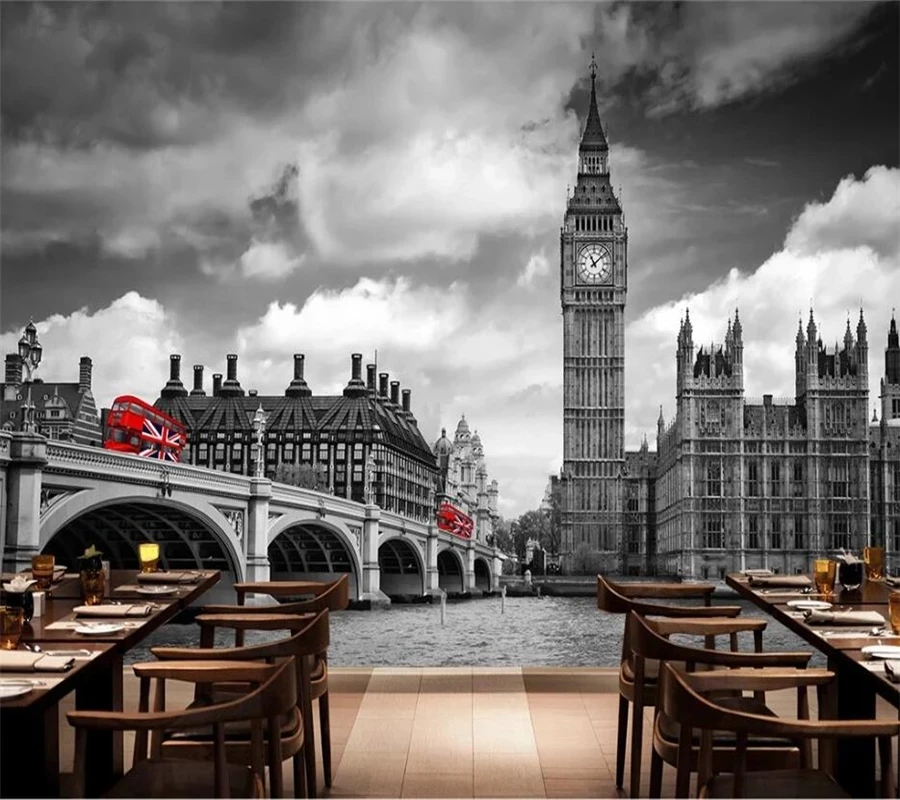 Изготовленный На Заказ самоклеящиеся обои 3d росписи Ностальгический ретро