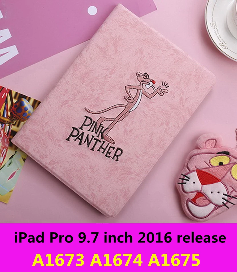 leopard Quan pro9.7 3D с вышитыми героями мультфильмов чехол для нового ipad 9.7inch '3/2/1'mini123/45/для ipad 234 Pro9.7 Искусственная кожа умного сна - Цвет: leopard Quan pro9.7