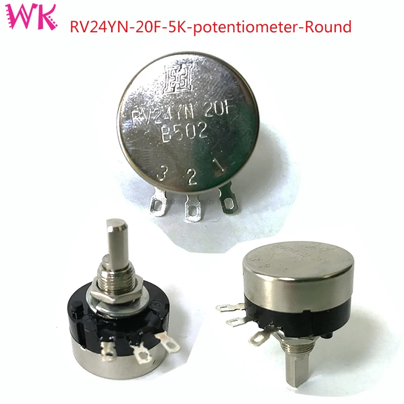 

10 шт./лот RV24YN 20F 5K потенциометр Круглый гоночный руль потенциометр аркадные игровые автозапчасти