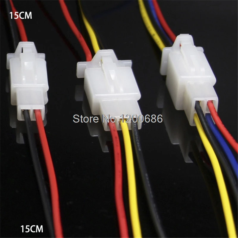 

30CM Electric bike 2.8mm 2/3/4/6/9 pin Automotive 2.8 Electrical wire Connector Male Female cable with 18AWG stranded wire