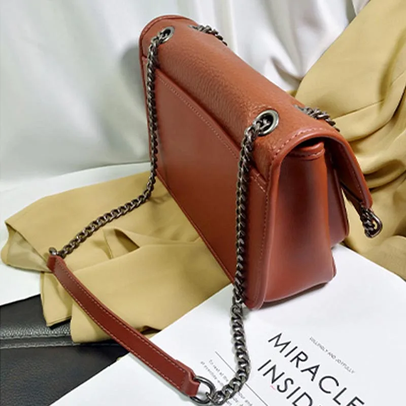 Новинка 2020 сумка из натуральной кожи для женщин воловьей роскошная кожаная через