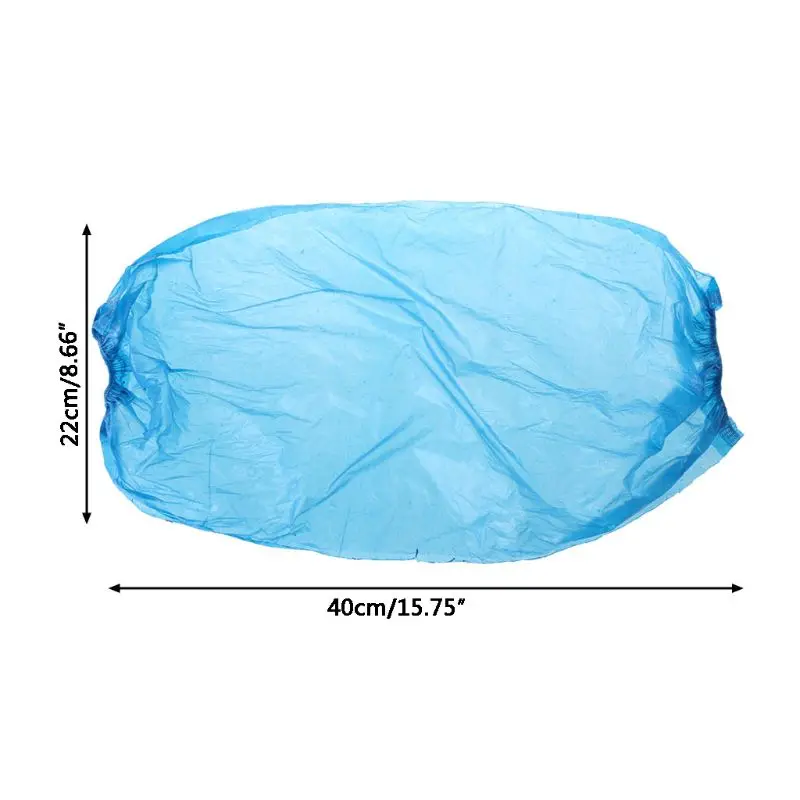 

100 Pcs 50 Pairs Plastic Waterproof Anti-dust Disposable Arm Oversleeves Elastic Band Long Sleeve Home Cleaning E56C