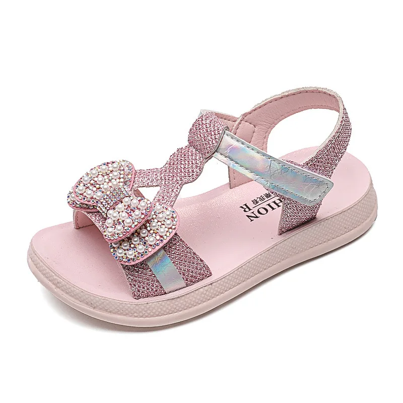 

Children's Sandals 2021 Summer New Girls Princess Sandals Children's Soft Bottom Non-slip Bow-knot Sandals Kids Fashion Sandals