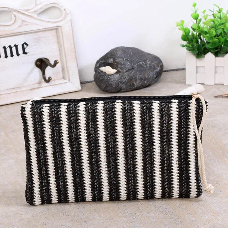 2020 летняя новая полосатая Соломенная Сумочка простая модная плетеная женская