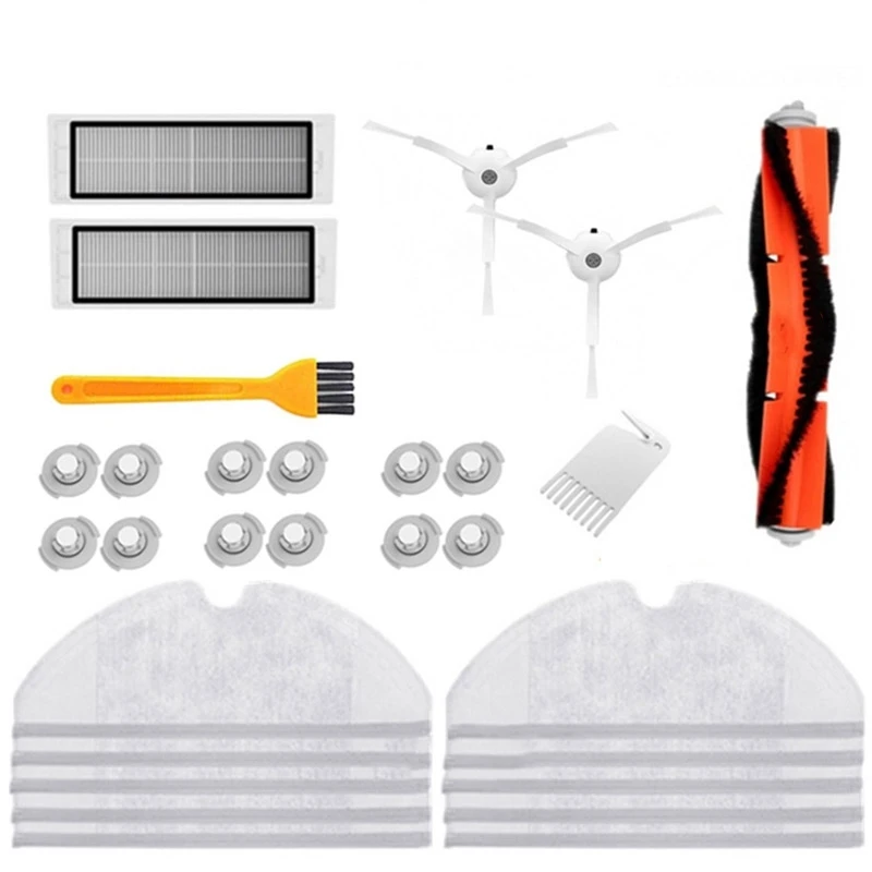 

for Xiaomi Roborock S50 S51 S5 S6 Accessories Xiaomi Vacuum Cleaner Parts HEPA Filter Mop Cloths Main Brush Side Brush