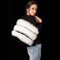 real fox fur bag women shoulder bags 2021 new luxury fashion fur handbag custom any color