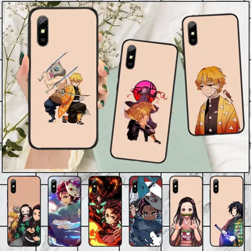 

Demon Slayer Phone Case For Xiaomi Redmi Note 4 4x 5 6 7 8 pro S2 PLUS 6A PRO