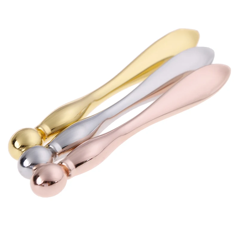 

1PCS Zinc Alloy Cosmetic Spatulas Facial Mask Spoon Eye Cream Mixing Spatula Scoop Anti Wrinkle Massage Sticks Makeup Tools