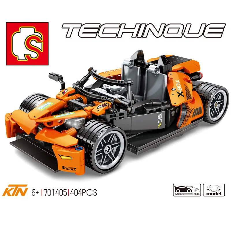 

SEMBO Blocks Pull Back Toy Car Building Bricks Famous Vehicle Model Kids Toys for Children Birthday Gifts Man juguetes 701405