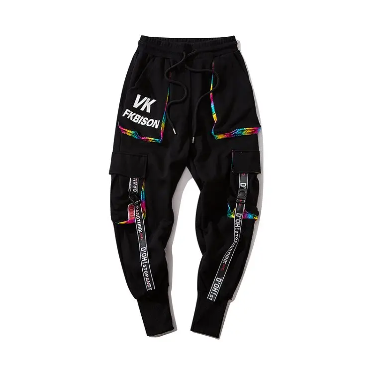 

Hip hop cargo pant mens casual pant fashion joggers sweatpants streetwear trousers sportwear pantalon homme