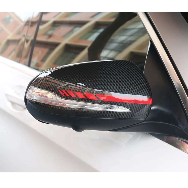 Крышка для зеркала из углеродного волокна Mercedes W205 W222 W213 W238 X205 GLS C S GLC E Class C180 C200 1:1