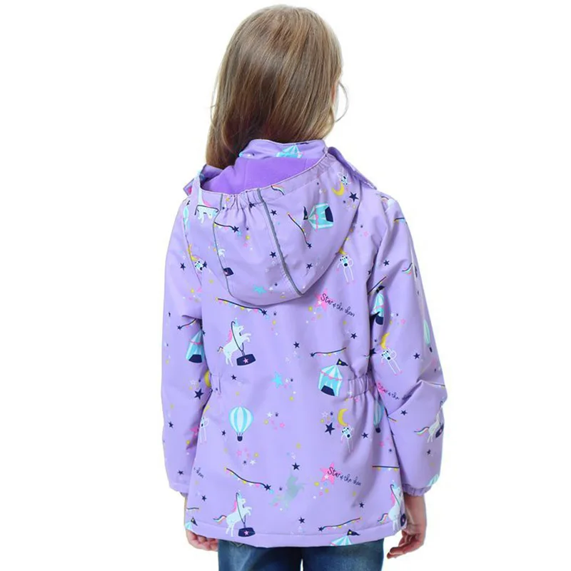 2020 Jacket for Girls Cute Unicorn Pattern Windbreaker Kids Coats Jackets Spring Fashion Outerwear Children | Детская одежда и