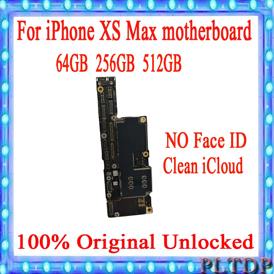 Для iPhone XS Max материнская плата с/без распознавания лица с полным чипом 100% Оригинал
