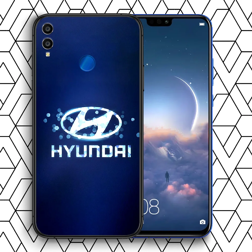 

Hyundai Phone case For Huawei Honor 6A 7A 7C 8 8A 8X 9 9X 10 10i 20 Lite Pro Play black prime soft funda painting back pretty
