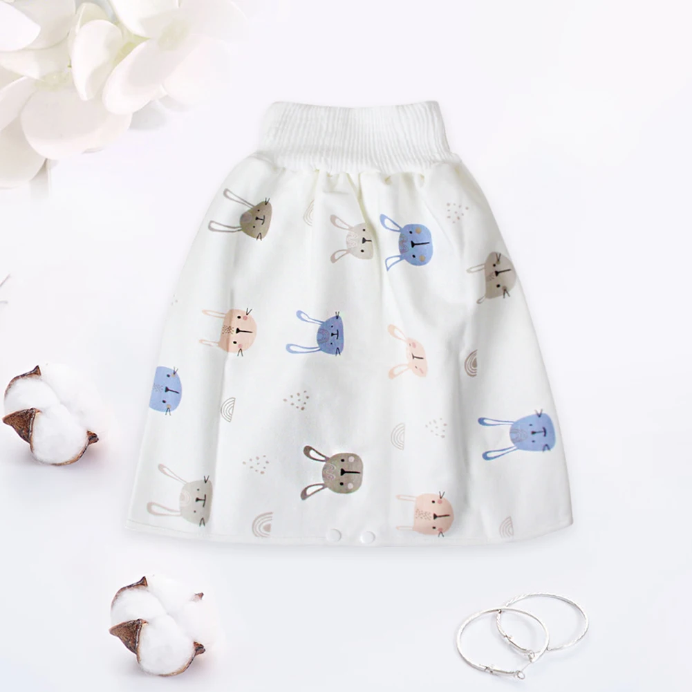 

Kids Urine-proof Bed Skirt Pants Training Skirt Children Diaper Skirt Cartoon Leak-proof Mattress Breathable Cotton