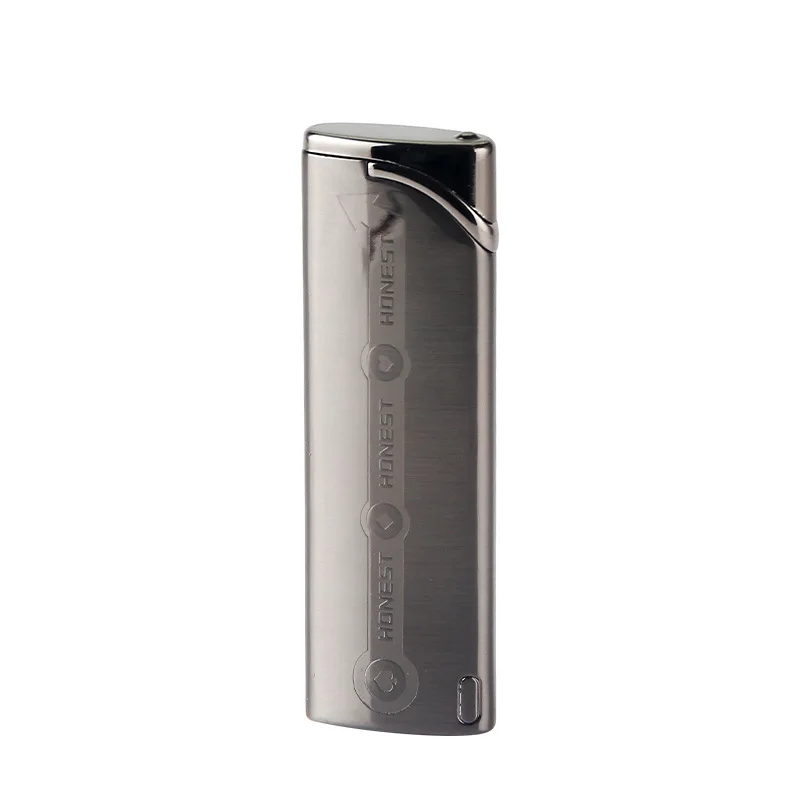 

Refillable Inflatable Windproof Ultra-thin Straight Into The Lighter Boutique Gift Smoking Accessories for Weed Gadgets for Men