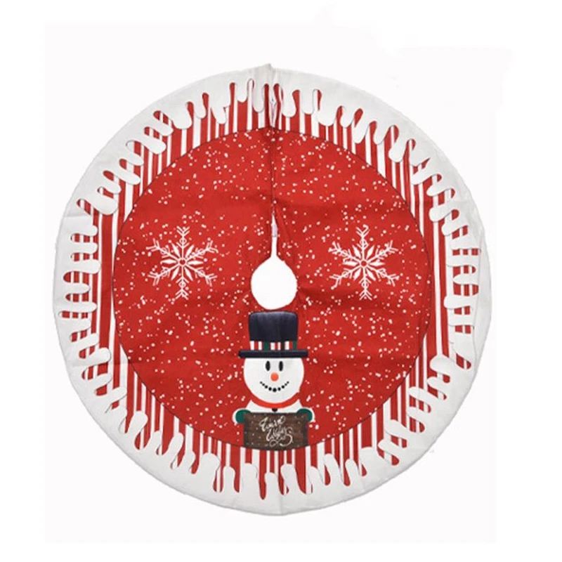 

Рождественское украшение 78 см, юбка с принтом супер-Q для гостиницы, торгового центра, домашнее украшение для рождественской елки