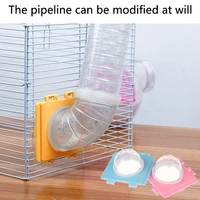 1pcs hamster tunnel cage external pipe interface fitting hamster toy cage tunnel accessories