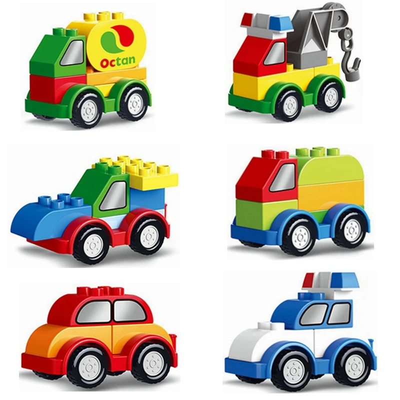 Городской креативный автомобиль команда грузовиков кран автобус самолет поезд