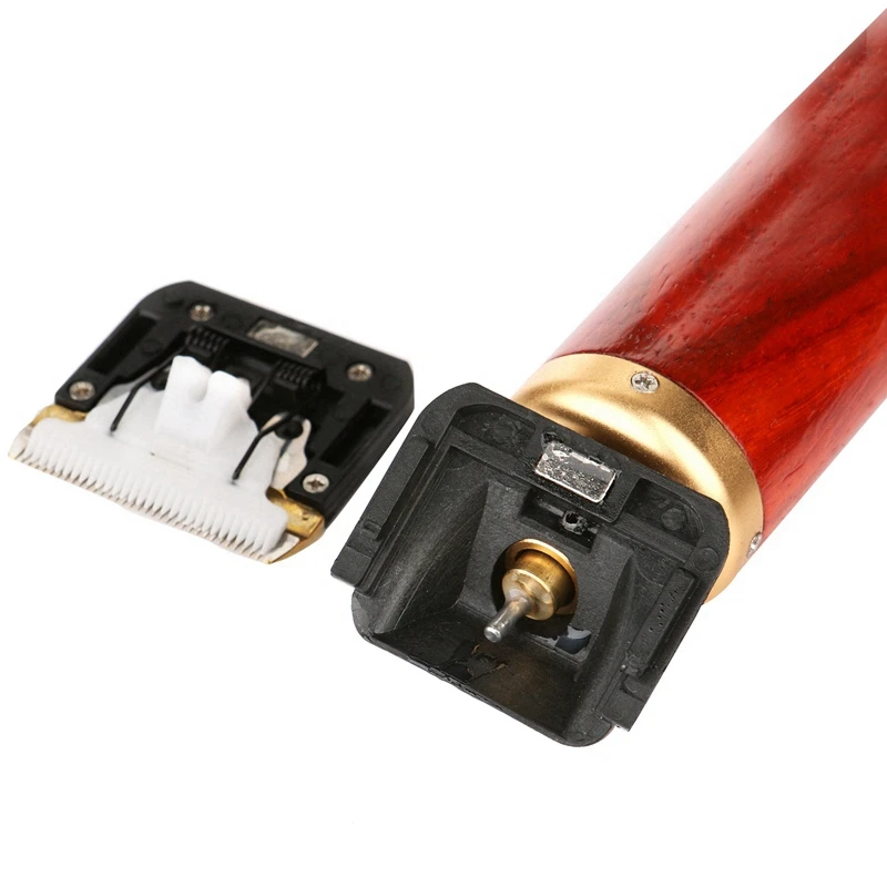 

High Power Professional Dog Hair Trimmer Grooming Kit Animals Cat Hair Clipper Pets Haircut Shaver Machine With Wooden Handle