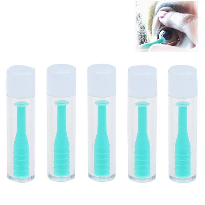 

Hard Contact Lens Insertion & Removal Tool RGP Plunger for Hard Lenses - 5 Pack