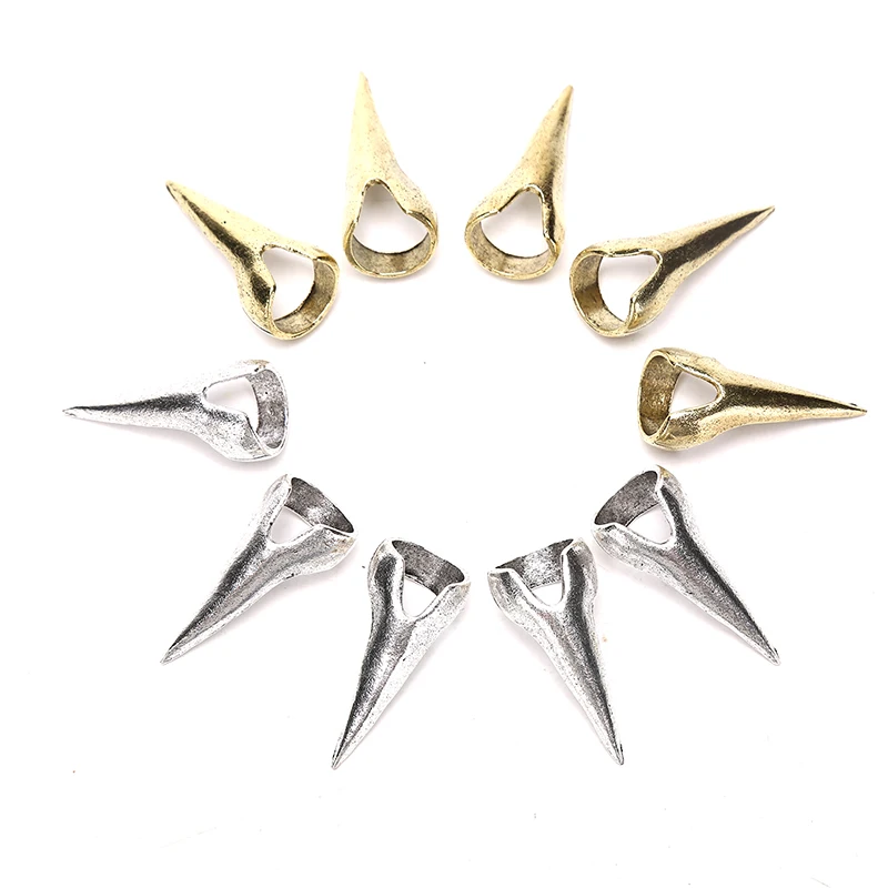 

New 5Pcs Vintage Bronze Colors Punk Rock Gothic Talon Nail Finger Claw Spike Rings Bulks For Women Men Fashion Jewelry
