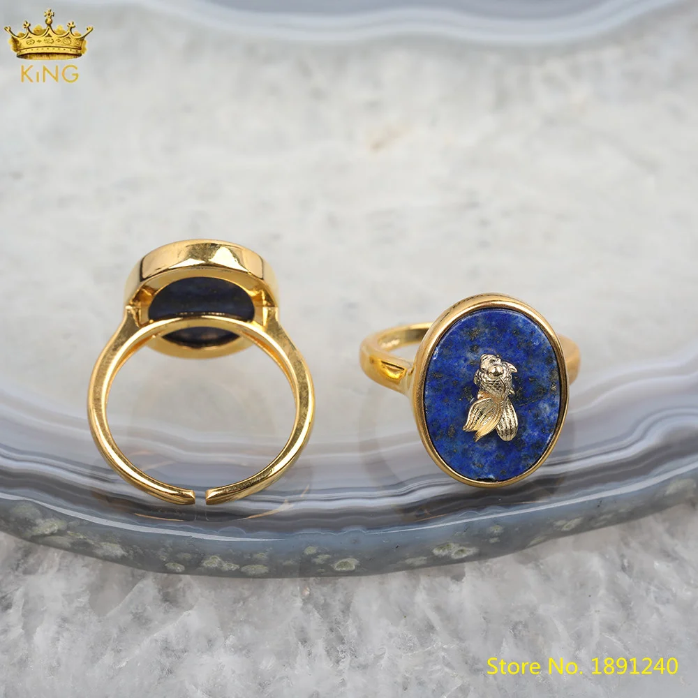 5 шт. открытые кольца из натурального черного агата Amazon каменный розовый кварц