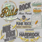 Виниловые стикеры Rock Music в стиле тяжелого металла, Стикеры для одежды, термотрансферные моющиеся прочные и не выцветающие Стикеры