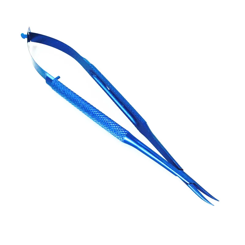 16 см держатель иглы для барракера без замка изогнутый офтальмологический