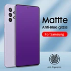 Матовое закаленное стекло с защитой от синего света для Samsung Galaxy A72, A52, A32, A12, A31, A51, A71, A21S, A10, A50, M21, M31, Защитное стекло для экрана