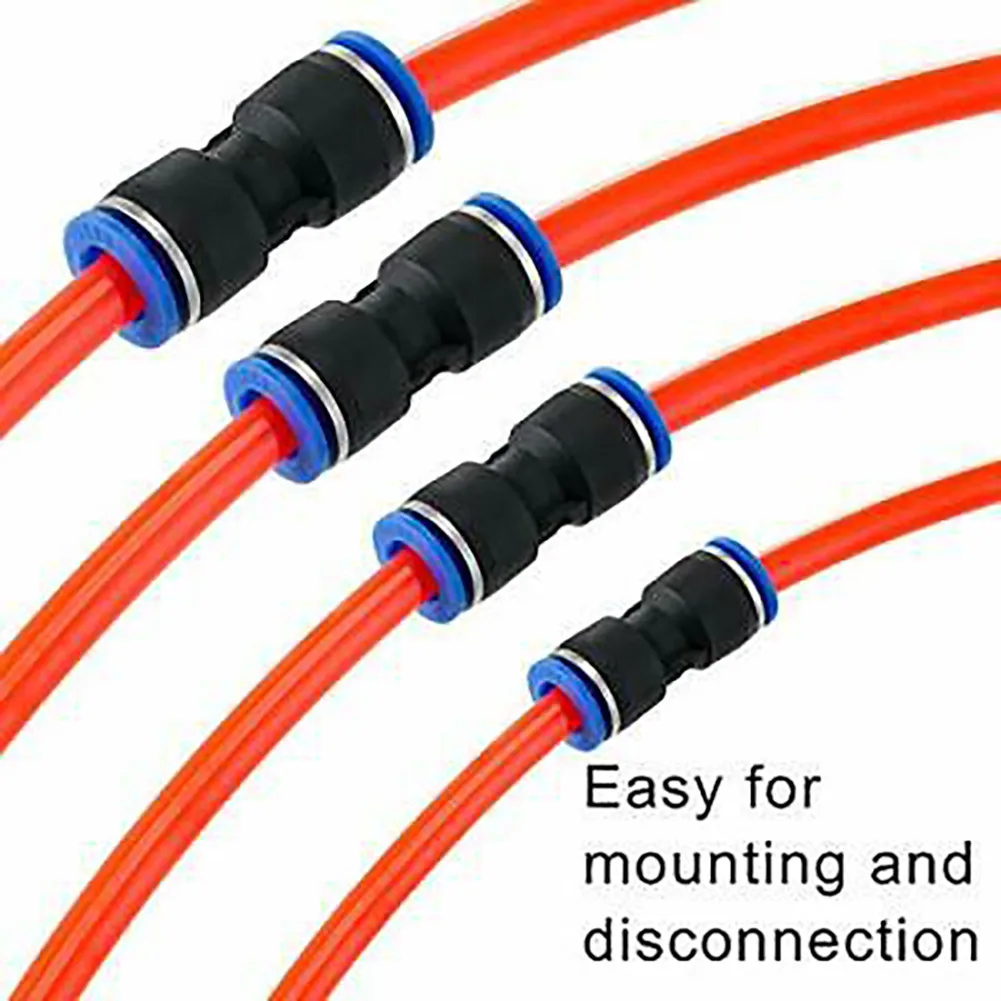 

40 Pieces Straight Push Connectors Pneumatic Connectors 4/6/8mm Air Line Fittings 10mm Air Pipe Fittings PU And Plastic