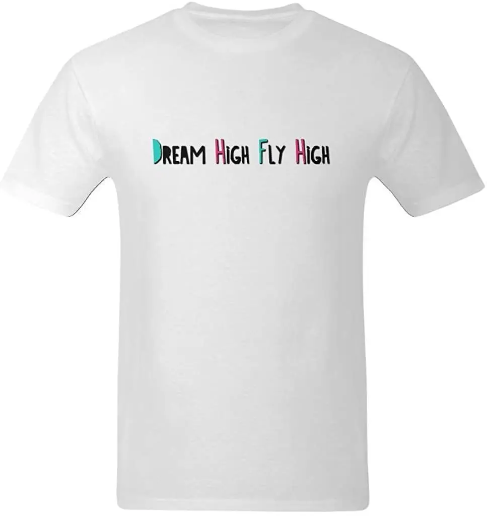 

Fashion-In Men's Dream T-Shirt New Arrivals 2020 Summer Mens Cool Tee Breathable Pure Cotton Short Sleeve Round Collar Tshirt