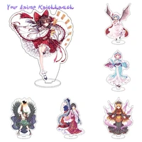 anime touhou project cute figure gatekeeper hakurei reimu acrylic stand model plate desk decor standing sign cosplay fans gifts