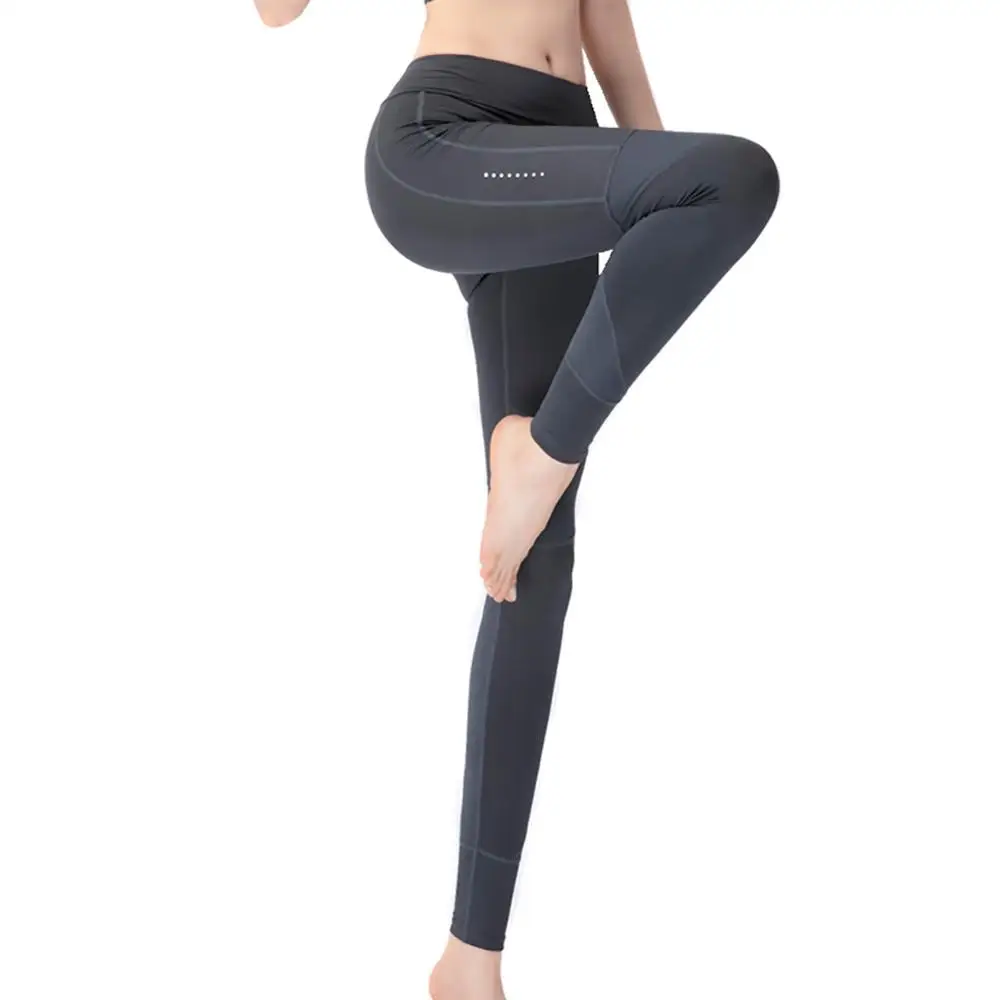 Для женщин Штаны пуш ап Фитнес леггинсы Высокая Талия животик Управление