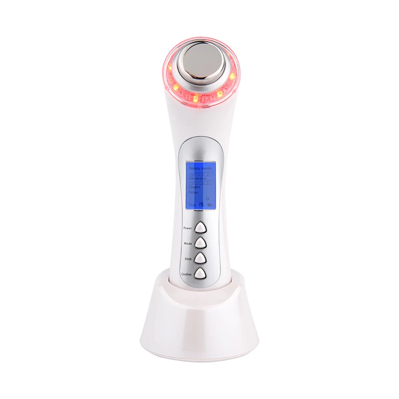 Goede Huidverzorging Galvanische Spa Gezicht Lifting Ultrasone Facial Massager Huid Reinigen Lift Ion Led Photon 3Mhz Ultrasone Schoonheid Apparaat