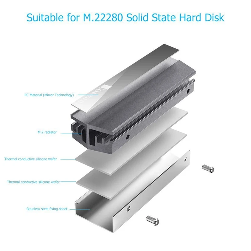 Jonsbo M.2 Ssd алюминиевый радиатор кулер для 2280 твердотельный жесткого диска| |