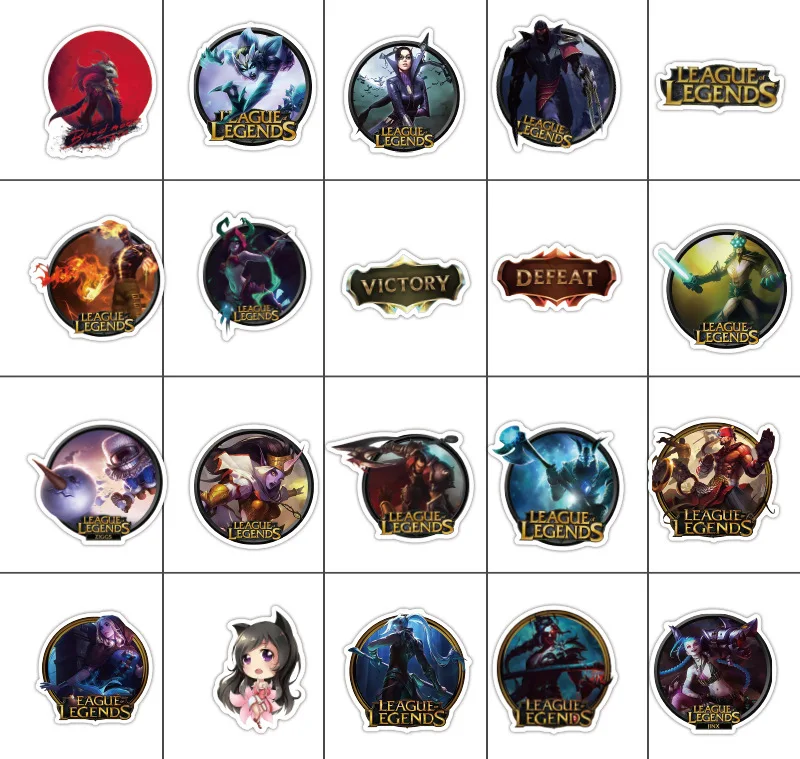 Наклейка s наклейки из игры League of Legends наклейка s 100 шт наклейка для ноутбука скейтборд наклейка s гитарная Наклейка для книги